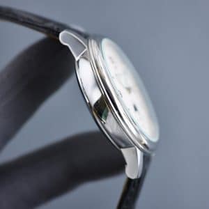 Super Clone Vacheron Constantin Historiques 47101 40mm Off White Dial Steel Case Leather Strap TW Factory