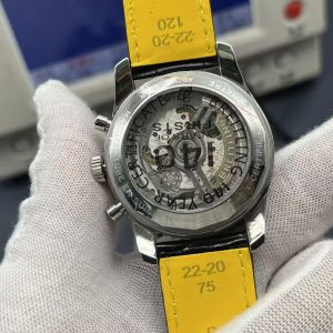 Breitling Navitimer Super Clone by TF Factory — Steel Case, Blue Dial, Italian Leather Strap