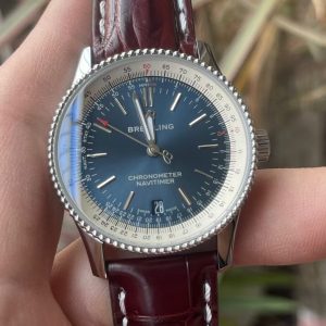 Breitling Navitimer Super Clone – TW Factory 35mm Steel Case Blue Dial on Calf Leather