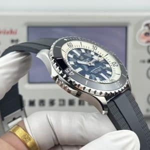 Super Clone Breitling Superocean 44 Camouflage Dial Stainless Steel Black Rubber Strap — BLS Factory