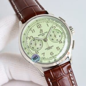 Super Clone Breitling Premier Chronograph 42 Pastel Green – KB Factory
