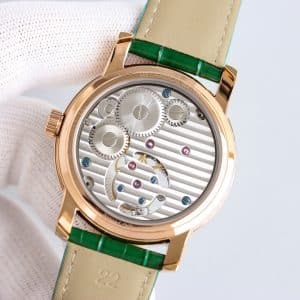 Super Clone Vacheron Constantin Traditionnelle 89000 Series 41mm Green Dial White Gold Case Leather Strap KB Factory