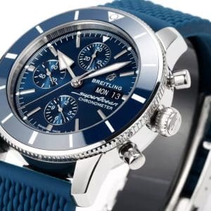 Super Clone Breitling Superocean Heritage II Chronograph 44 Blue Dial Blue Bezel BLS Factory Replica (China Edition)