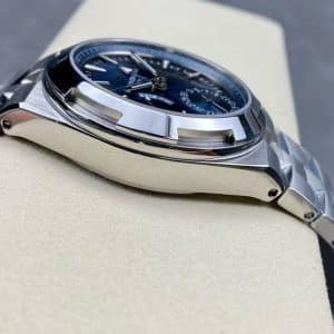 Super Clone Vacheron Constantin Overseas Dual Time 41mm Blue Dial Stainless Steel Bracelet BBS Factory