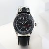 Breitling Navitimer Super Clone by BLS Factory — Steel Case, Black Dial, Black Leather Strap