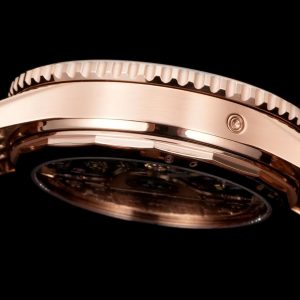 Breitling Navitimer Moonphase Chronograph Super Clone – GR Factory Rose Gold Dial on Bracelet