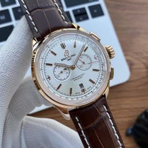 Super Clone Breitling Premier Chronograph 42 — Multi-Color Collection, Stainless Steel & Rose-Tone | BLS Factory Edition