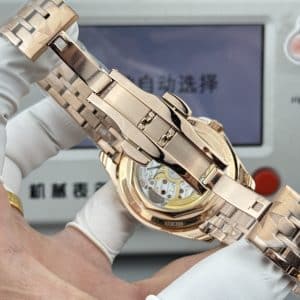 Super Clone Vacheron Constantin Fiftysix 40mm Silver Sector Dial Pink Gold Case Bracelet ZF Factory