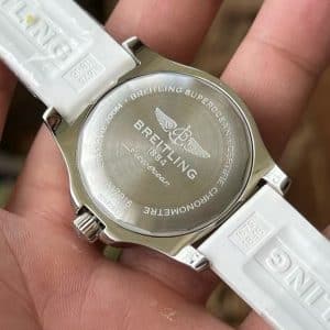 Super Clone Breitling Superocean 44 White Dial Stainless Steel White Rubber Strap BLS Factory