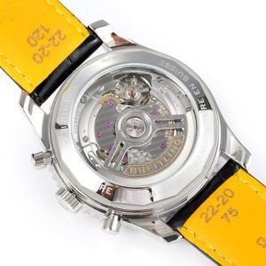 Breitling Navitimer Super Clone by BLS Factory — Steel Case, Dark Dial, Black Leather Strap