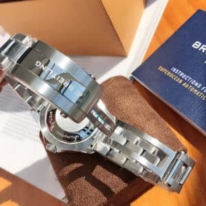 Super Clone Breitling Superocean 44 Blue Dial Stainless Steel Black Rubber Strap BLS Factory