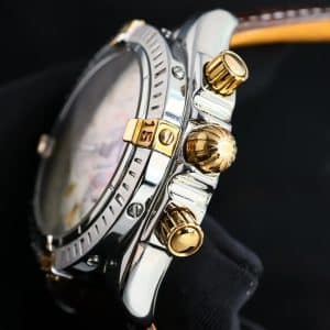 Super Clone Breitling Montbrillant Chronograph Two-Tone Cream Dial BLS Factory