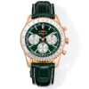 Breitling Navitimer Chronograph Super Clone – BLS Factory Rose Gold Case Green Dial Edition