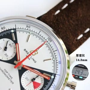 Super Clone Breitling Top Time 41 Zorro Dial Stainless Steel Leather Strap BLS Factory