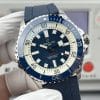 Super Clone Breitling Superocean 44 Blue Dial Cream Ring Blue Bezel with Blue Rubber Strap from BLS Factory China Replica Edition