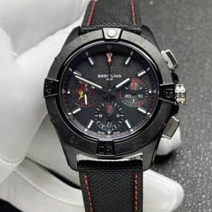 Super Clone Breitling Avenger 45 Black Dial Black Steel Tactical Strap T1 Factory