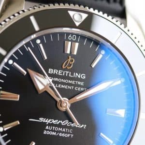 Super Clone Breitling Superocean Heritage II Black Dial Black Bezel Rubber Strap BLS Factory China Replica Edition