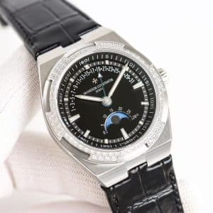 Vacheron Constantin Overseas Moonphase & Retrograde Date Multi-Color Set · Rose Gold & Steel · Diamond Bezel · High-End China Super Clone