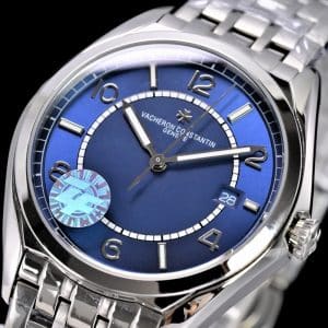 Super Clone Vacheron Constantin Fiftysix 4600E/110A-B487 40mm Blue Dial Steel Case Steel Bracelet ZF Factory