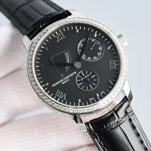 Super Clone Vacheron Constantin Traditionnelle 40mm Black Guilloché Dial Multi-Complication KM Factory
