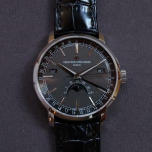 Super Clone Vacheron Constantin Traditionnelle 41mm Grey Dial Pink Gold Case Alligator Strap MX Factory
