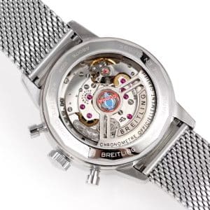 Super Clone Breitling Top Time 41 “Shelby Cobra” Blue Dial Stainless Steel Mesh Bracelet BLS Factory