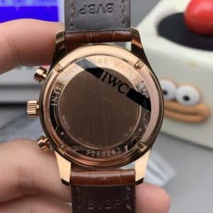IWC Portugieser Chronograph IW3716 Super Clone — White Dial Rose Gold, ZF Factory