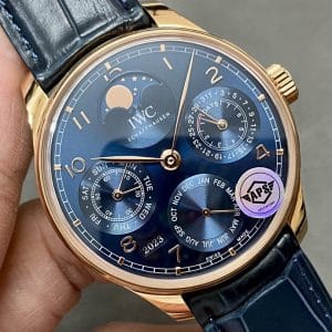 APS Factory IWC Portuguese Perpetual Calendar IW5033xx Blue Dial Super Clone Replica