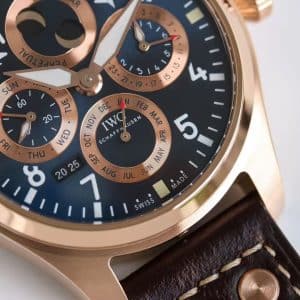 V9 Factory IWC Big Pilot Perpetual Calendar IW503605 “Spitfire” Rose Gold Super Clone Replica