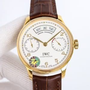 ZF Factory IWC Portuguese Annual Calendar IW503501 44mm White Dial Super Clone Replica (V3 Version)