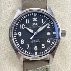 M+ Factory IWC Mark XX IW328203 Black Dial Super Clone Replica – Mark 20 Pilot Watch