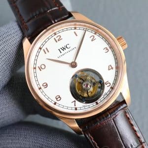TC Factory IWC Portuguese Tourbillon IW546301 “81905” Rose Gold White Dial Super Clone Replica