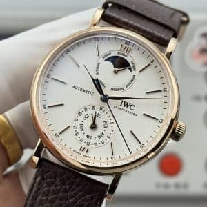 GR Factory IWC Portofino Complete Calendar IW359001 Rose Gold Super Clone Replica White Dial · Complete Calendar · Miyota 9015 Integrated Architecture