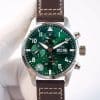 IWC Pilot Chronograph Spitfire Green Dial IW377724 Super Clone – JC Factory Replica (De-Homogenized)