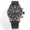 JF Factory IWC Pilot Chronograph IW377701 Black Dial Super Clone Replica – Classic Pilot Chrono on Rubber