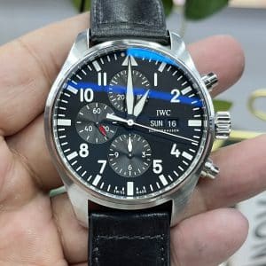 IWC Pilot Chronograph IW377709 Black Dial Super Clone – YL Factory Replica