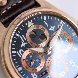 V9 Factory IWC Big Pilot Perpetual Calendar IW503605 “Spitfire” Rose Gold Super Clone Replica