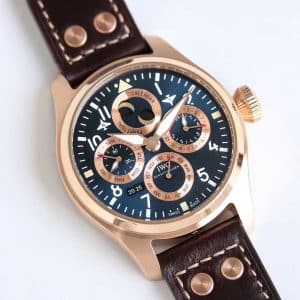 V9 Factory IWC Big Pilot Perpetual Calendar IW503605 “Spitfire” Rose Gold Super Clone Replica