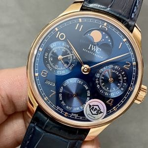 APS Factory IWC Portuguese Perpetual Calendar IW5033xx Blue Dial Super Clone Replica