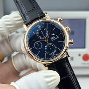IWC Portofino Chronograph IW391036 Blue Dial Rose Gold Super Clone – GR Factory Replica