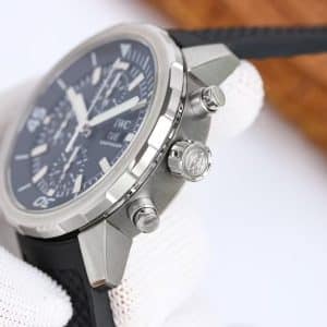 IWS Factory IWC Aquatimer Chronograph IW376803 Black Dial Super Clone Replica