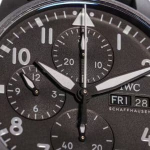 JF Factory IWC Pilot Chronograph IW377701 Black Dial Super Clone Replica – Classic Pilot Chrono on Rubber
