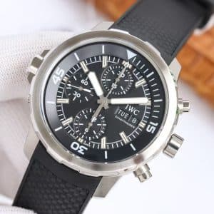 IWS Factory IWC Aquatimer Chronograph IW376803 Black Dial Super Clone Replica