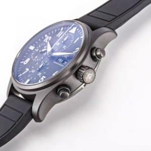 JF Factory IWC Pilot Chronograph IW377701 Black Dial Super Clone Replica – Classic Pilot Chrono on Rubber
