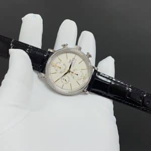 IWC Portofino Chronograph IW3910 Diamond Bezel Super Clone – White Dial Stainless Steel | APS Factory Replica