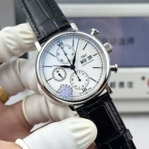 ZF Factory IWC Portofino Chronograph IW391025 “Portofino Chrono Steel” White Dial Super Clone Replica