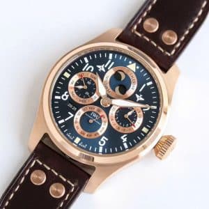 V9 Factory IWC Big Pilot Perpetual Calendar IW503605 “Spitfire” Rose Gold Super Clone Replica