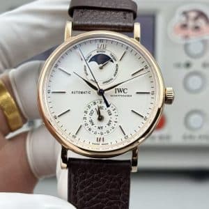 GR Factory IWC Portofino Complete Calendar IW359001 Rose Gold Super Clone Replica White Dial · Complete Calendar · Miyota 9015 Integrated Architecture