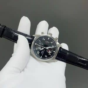 EW Factory IWC Pilot Chronograph IW377709 Black Dial Super Clone Replica – Classic Pilot Chrono