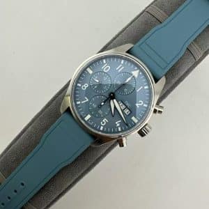 TWS Factory IWC Pilot Chronograph 41 IW388104 Blue Dial Super Clone Replica – Modern Pilot Chrono on Rubber